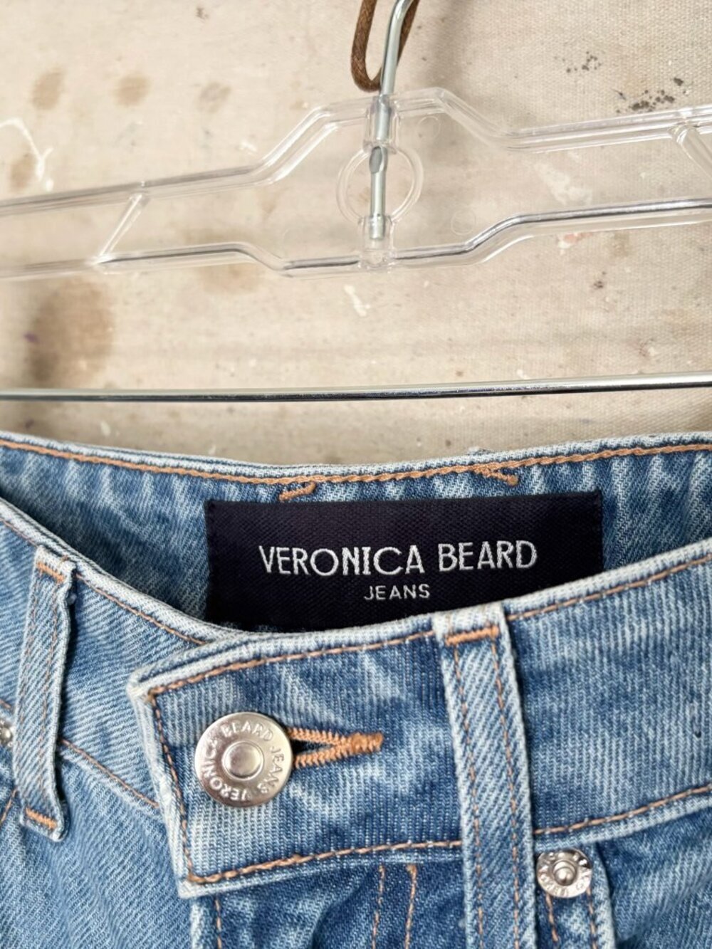 Veronica Beard Dylan Cuffed Straight Leg Jean in Silverwood Blue - Picture 5 of 7
